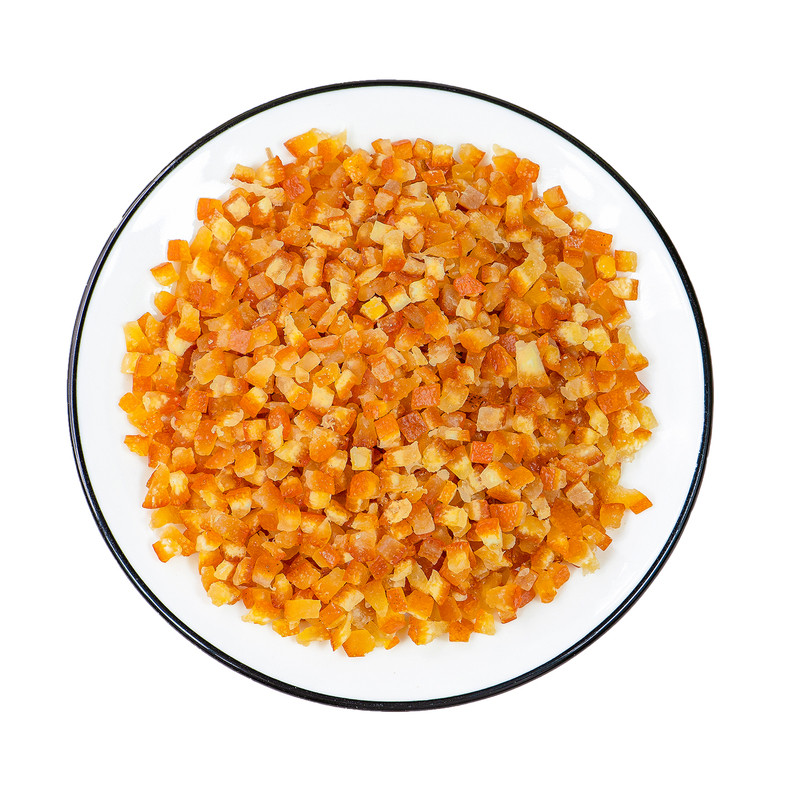 糖渍橙皮丁烘焙专用原材料阿胶糕面包月饼馅料橘子皮粒陈皮桔皮干
