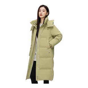 雪中飞羽绒服女款2025年新款保暖休闲潮流保暖通勤中长款冬季外套