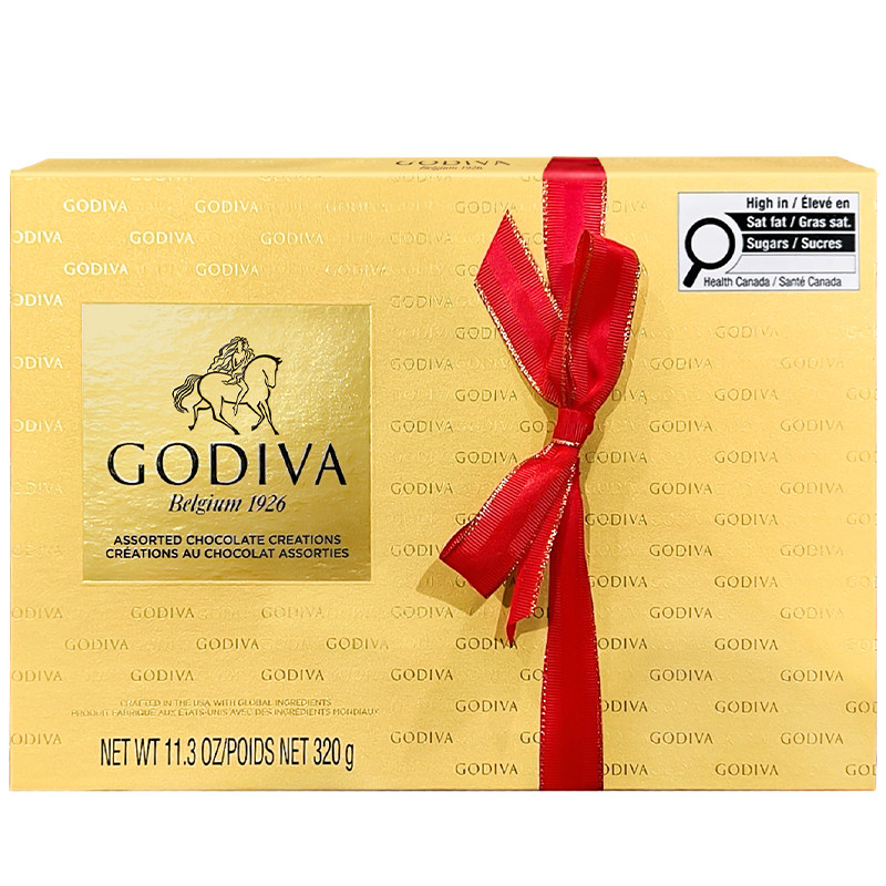 【高端礼物】GODIVA歌帝梵巧克力礼盒27颗装320g混合口味送礼礼盒