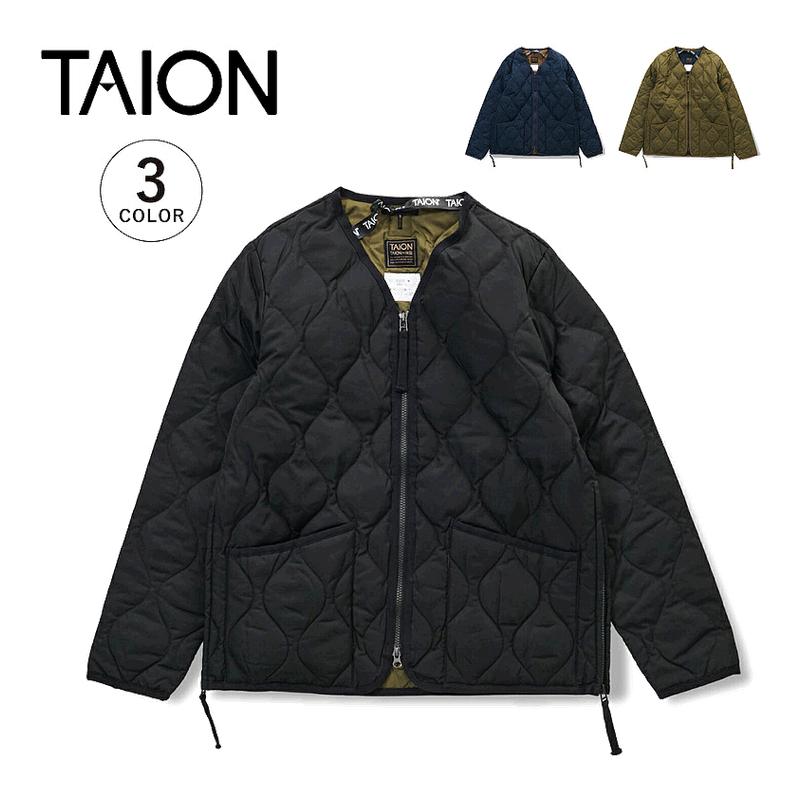 TAION 泰翁男士羽绒服外套军事款 V 领拉链男士 MILITARY V-NECK