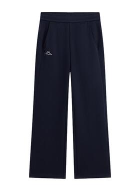 Kappa卡帕女裤2026春季新款休闲宽松针织阔腿裤直筒长裤K0G22AK20