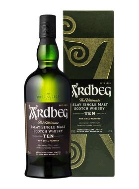 Ardbeg雅柏 阿贝10年700ml苏格兰单一麦芽威士忌海外原瓶进口洋酒