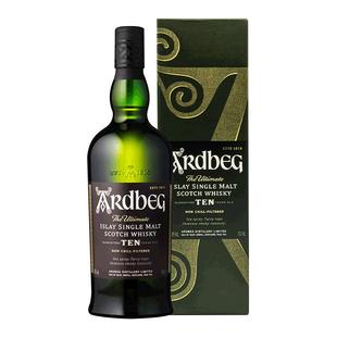 Ardbeg雅柏 阿贝10年700ml苏格兰单一麦芽威士忌海外原瓶进口洋酒