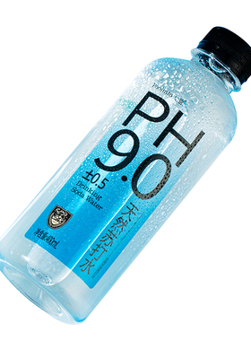 PH9.0天然苏打水弱碱性无气400ml*12/24瓶整箱原味0糖0添加饮用水