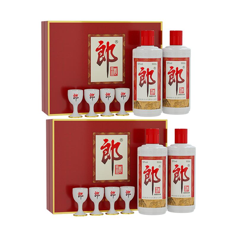 郎牌郎酒普郎500ml*2瓶礼盒*2盒图片