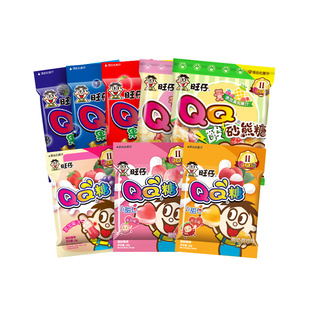 礼物 旺旺旺仔QQ糖18g多口味软糖萌趣造型儿童零食小包装 百补