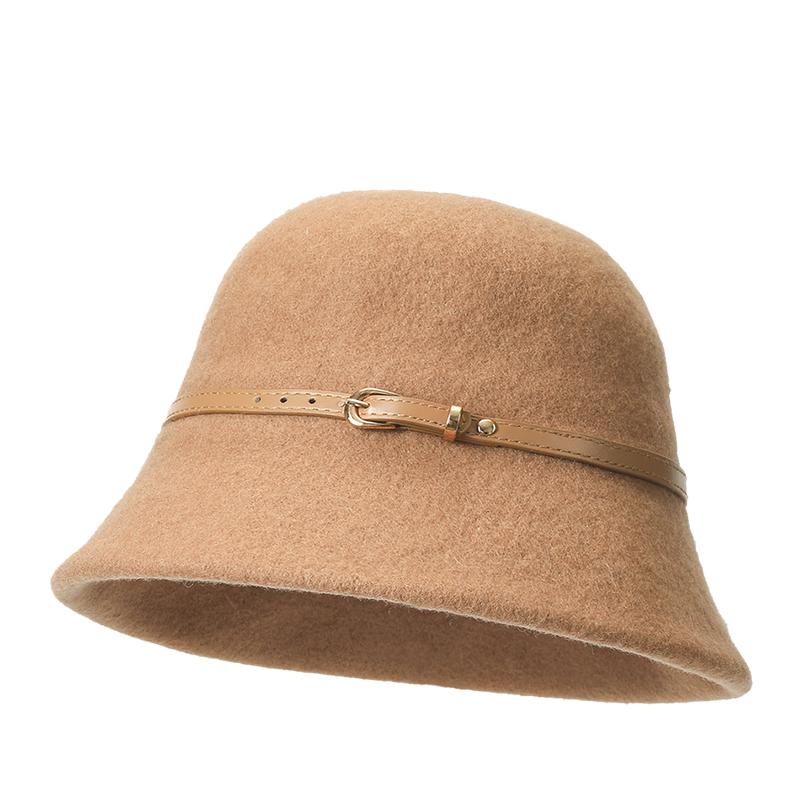 畹町千金风含羊毛盆帽