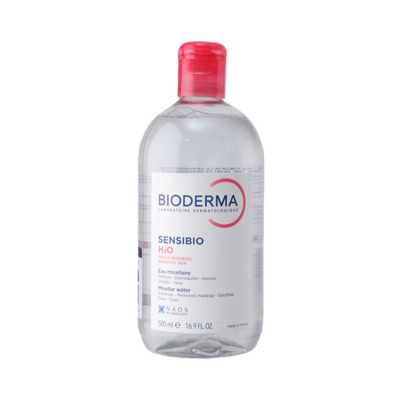 贝德玛卸妆水粉水500ml深层清洁毛孔温和无刺激眼唇脸三合一正品