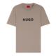 男士 26年夏季 玳瑁徽标棉质平纹布 恤 新款 HUGO雨果