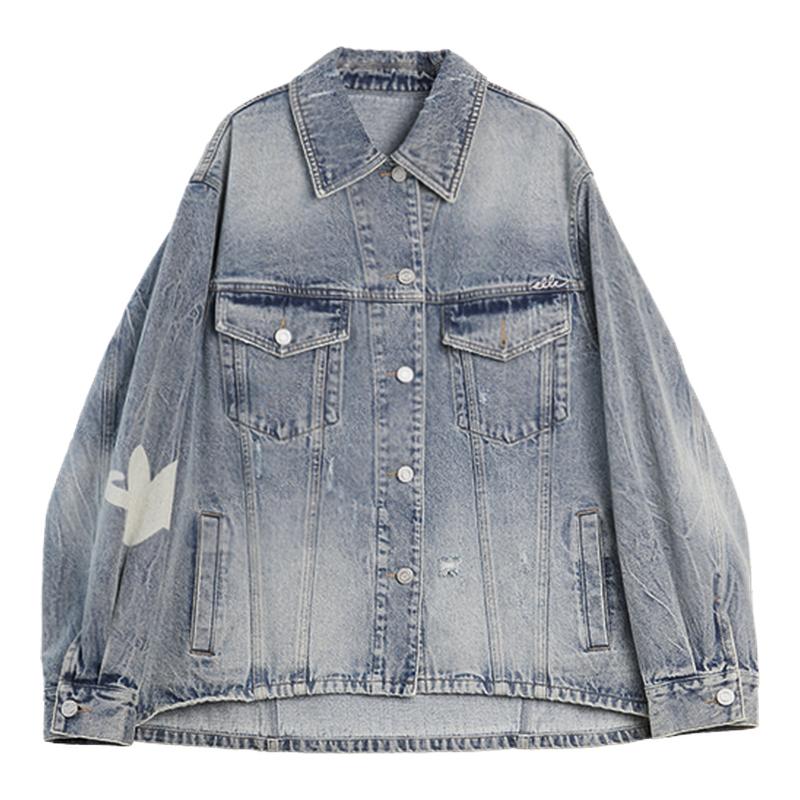 ELLE法式复古牛仔外套