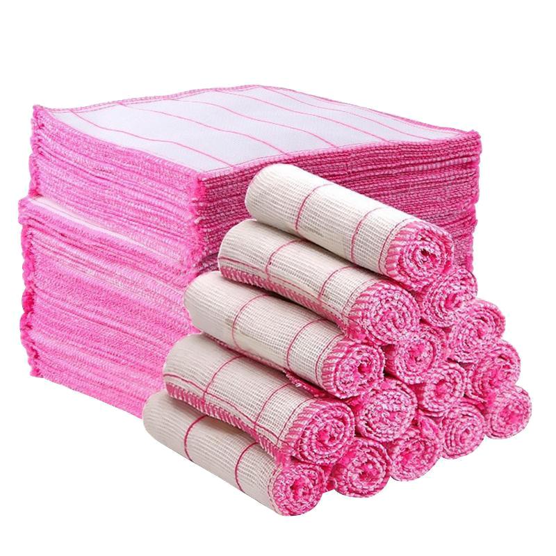 厨房洗碗布不易沾油加厚巾纯棉纱