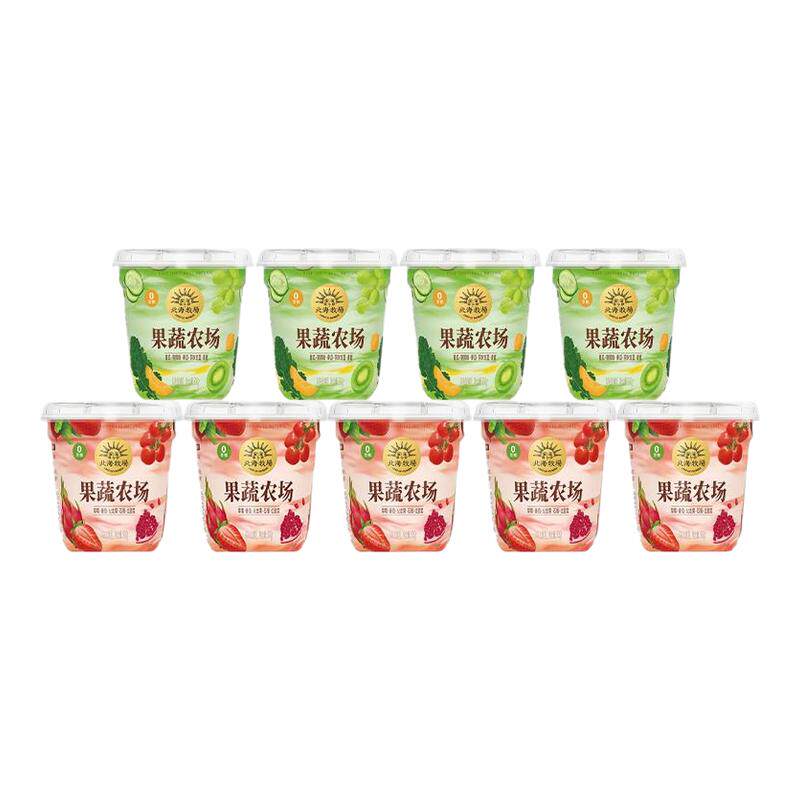 北海牧场果蔬农场0蔗糖酸奶300g