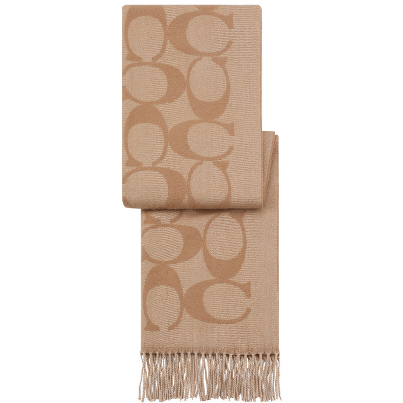 【正品保证】COACH/蔻驰男女情侣2024年新款秋冬围巾围脖披肩正品