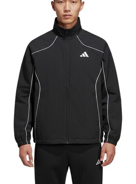 adidas阿迪达斯户外健身跑步外套2026春男运动梭织夹克 KY9983