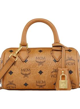 [新年礼物]MCM ELLA  迷你波士顿包斜挎包手提包保龄球包女包