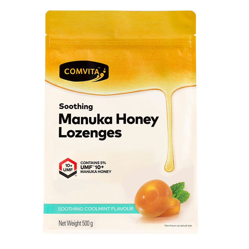 新西兰原装进口Comvita康维他麦卢卡蜂蜜润喉糖果护嗓子薄荷柠檬