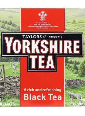 英国茶泰勒红茶yorkshire tea约克郡红茶包浓郁的茶学生考研专用