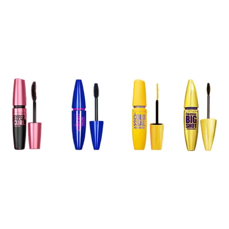 美宝莲睫毛膏冲天翘持妆摩天翘飞箭蓝粉胖子睫毛膏正品官方旗舰店