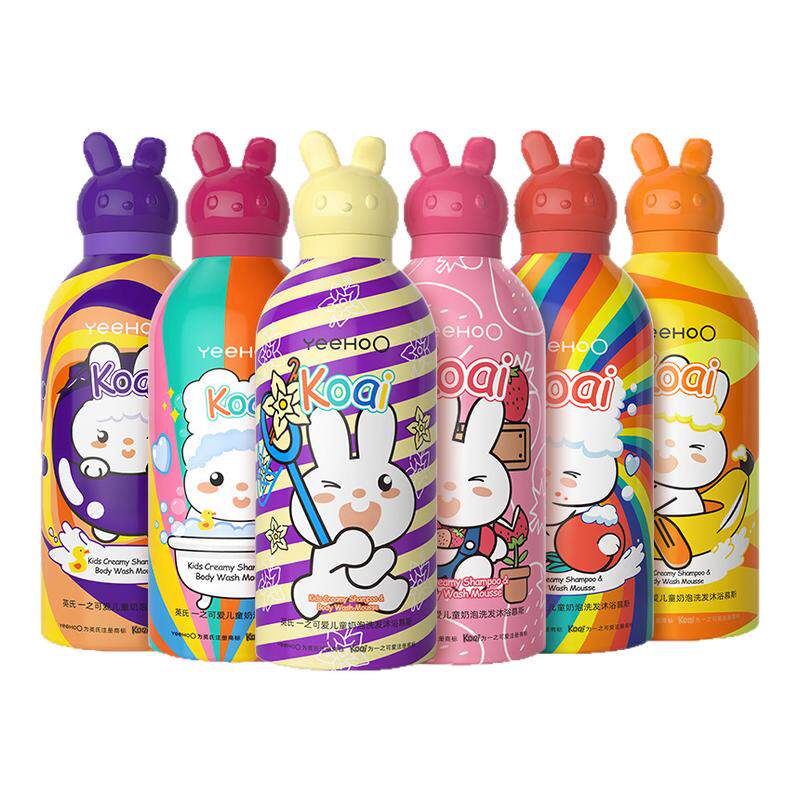 英氏儿童沐浴露洗发水二合一koai旗舰英式婴儿沐浴露慕斯宝宝专用