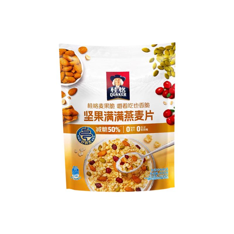 桂格燕麦谷物坚果麦果脆即食燕麦