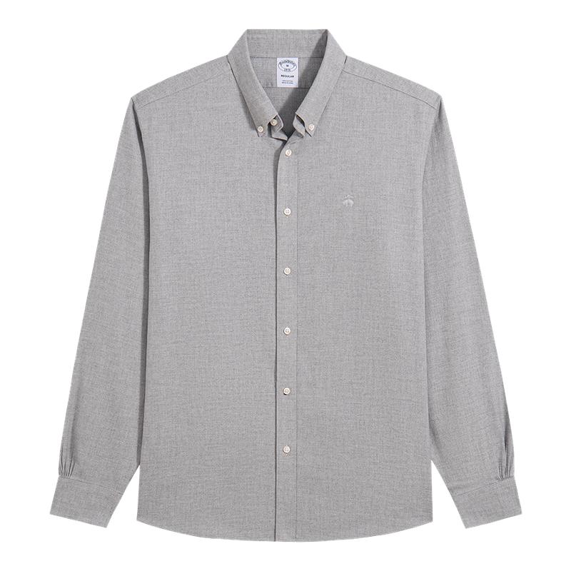 [100%棉]Brooks Brothers/布克兄弟男士25秋冬新人字纹法兰绒衬衫