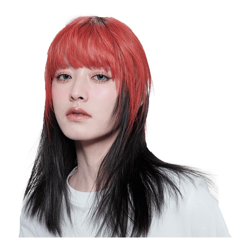 Sleek曝顶染全真假发片刘海