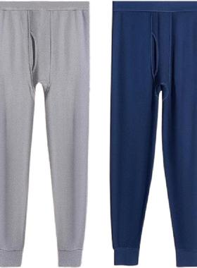 恒源祥男士秋裤纯棉全棉男保暖裤春秋款青少年学生打底裤薄款棉裤