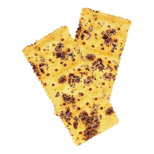 诺比欧黑麦海盐苏打发酵饼干咸味0蔗糖粗粮孕妇零食营养休闲食品