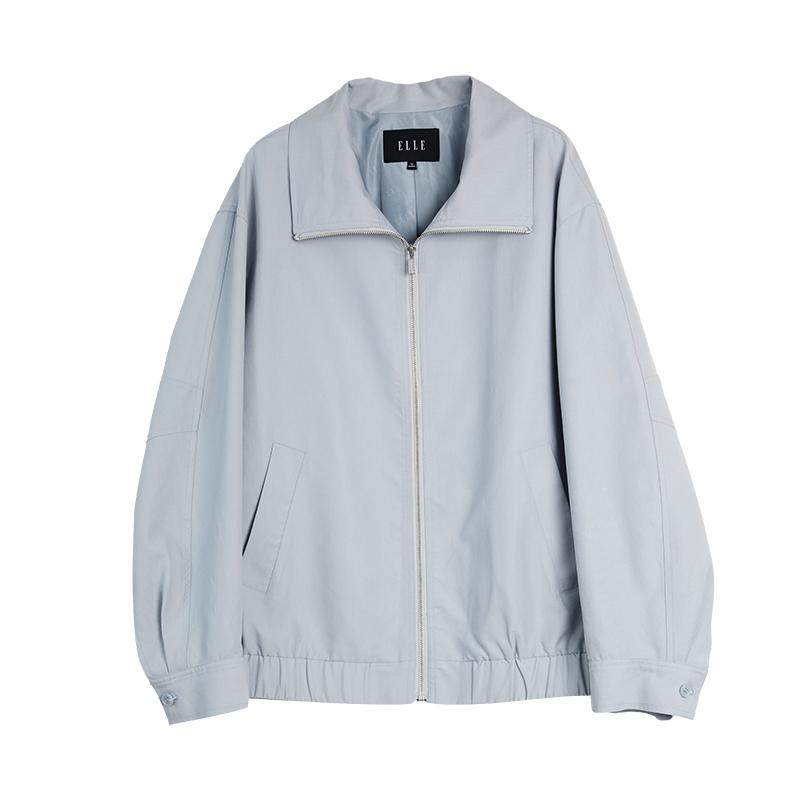 ELLE法式设计感大翻领短外套女2025秋季新款松弛廓形通勤时尚上衣,女装/女士精品,短外套,淘宝优惠券,粉丝福利购,淘宝优惠卷