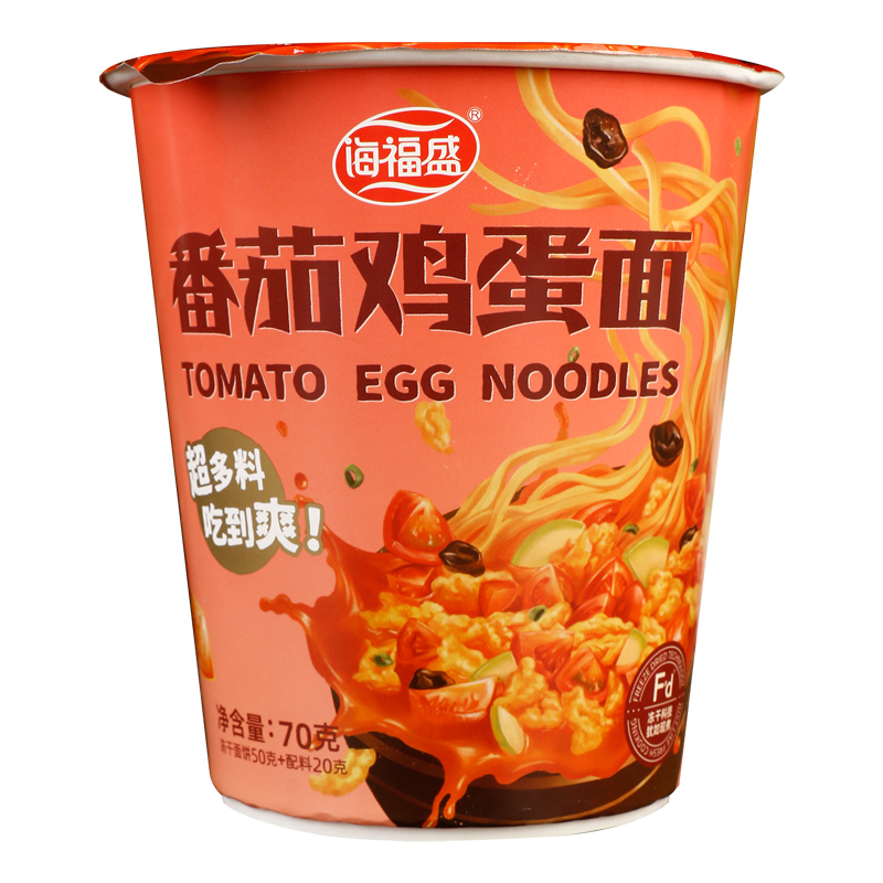 海福盛番茄鸡蛋面桶装速食泡面