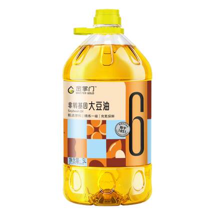 百补【官方正品】金掌门非转基因精炼大豆油5L食用油5升