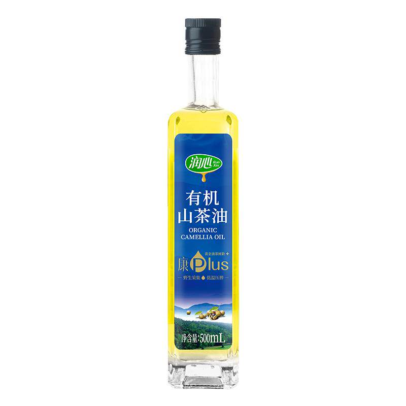 【618抢购】【爆款】润心康plus有机茶油500ML物理压榨茶油清淡