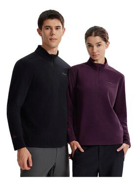 NORTHLAND诺诗兰长袖T恤立领男女同款户外徒步吸湿透气内搭POLO衫