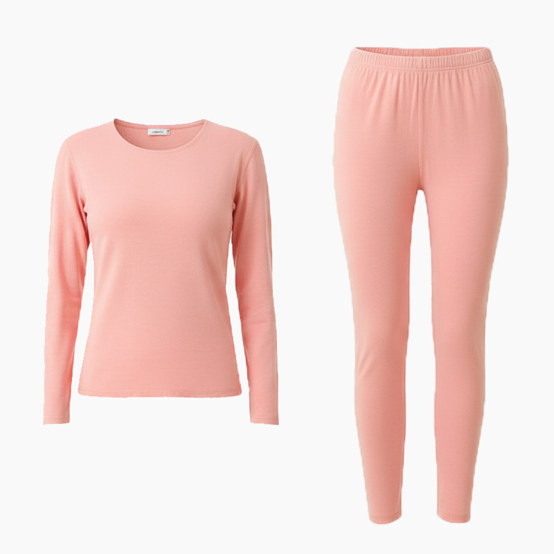 七色纺保暖内衣套装AB面秋衣秋裤内衣套装