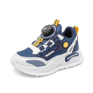 秋冬男孩大童加绒二棉鞋 回力童鞋 皮面防水2025新款 男款 男童运动鞋