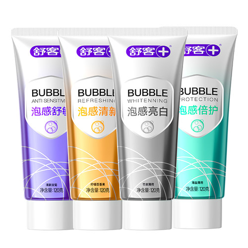 舒客亮白盾美白去黄牙膏120g