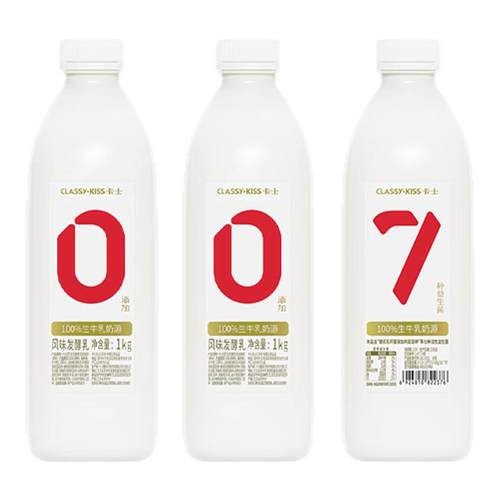 卡士酸奶007家庭装分享装1kg*2桶