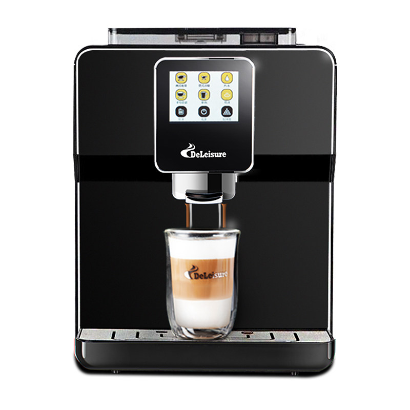 德颐 DE-320触屏全自动咖啡机 家用一键意式美式商用办公室现磨豆