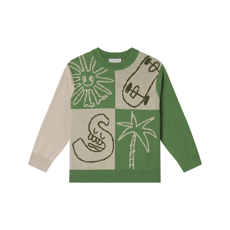 StellaMcCartney撞色套头针织