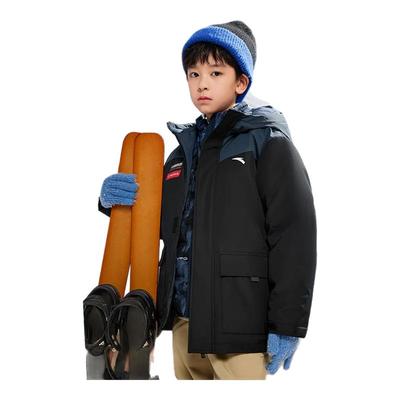 安踏儿童2025冬季男童户外中国冰雪加厚保暖羽绒服外套