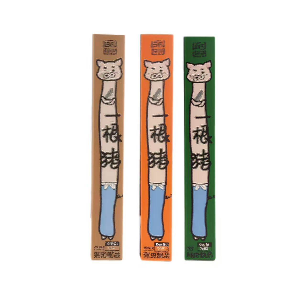 田园猎手一根猪嘶哈辣超干细条猪肉条三种口味磨牙解馋肉干零食