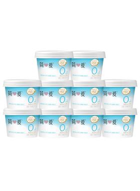 简爱0%蔗糖原味酸奶135g*12杯生牛乳家庭装健身代餐控糖乳酸菌