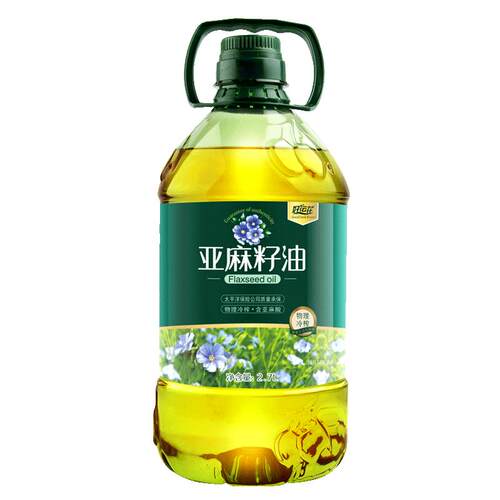低温压榨一级亚麻籽油5斤装