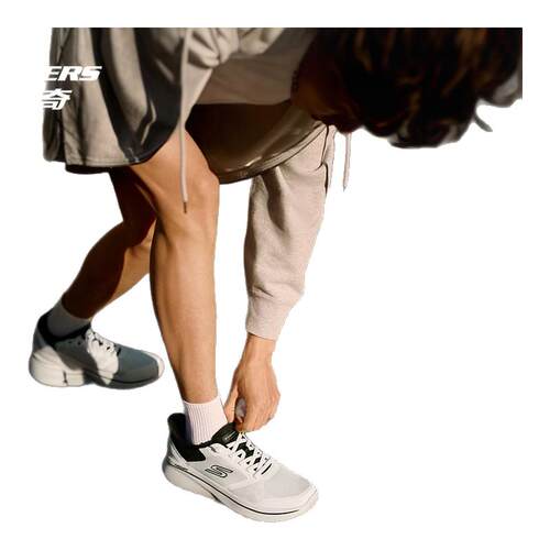 斯凯奇复古休闲鞋男女同款2026早春新款绑带轻便软底减震运动鞋