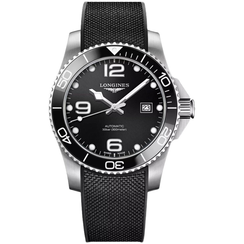 Longines浪琴正品手表男 新款康卡斯陶瓷机械男表L3.781.4.96.6