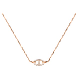 APM Monaco玫瑰金色Maille Marine项链新款猪鼻子礼物官方旗舰店*