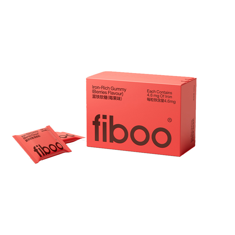 fiboo富铁软糖有机铁好吸收补铁