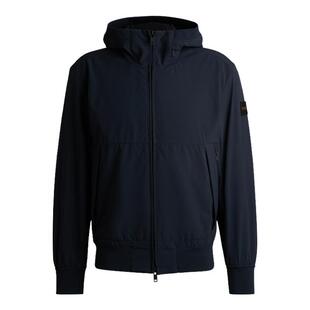 男士 BOSS博斯 百搭 弹力面料立领连帽设计夹克 时尚