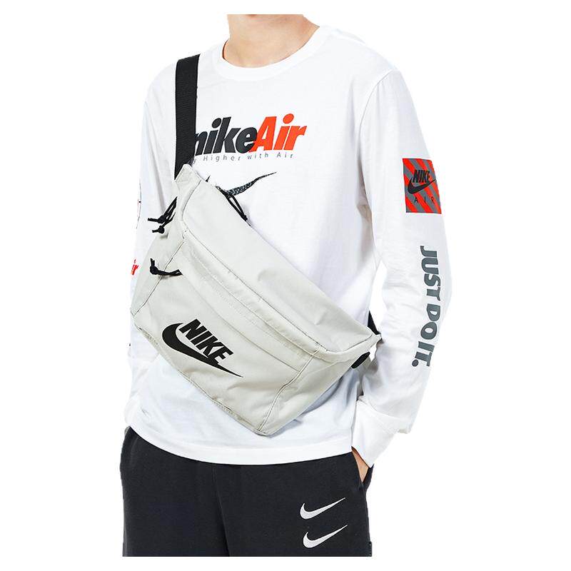 NIKE耐克单肩包腰包胸包新款灰白黑钩休闲斜挎包运动包BA5751-072