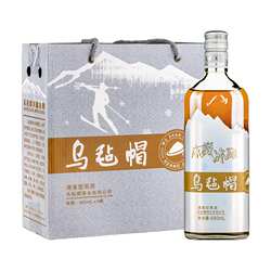 乌毡帽冻藏冰雕480ml整箱6瓶装花雕酒绍兴工艺传统半干清爽型黄酒